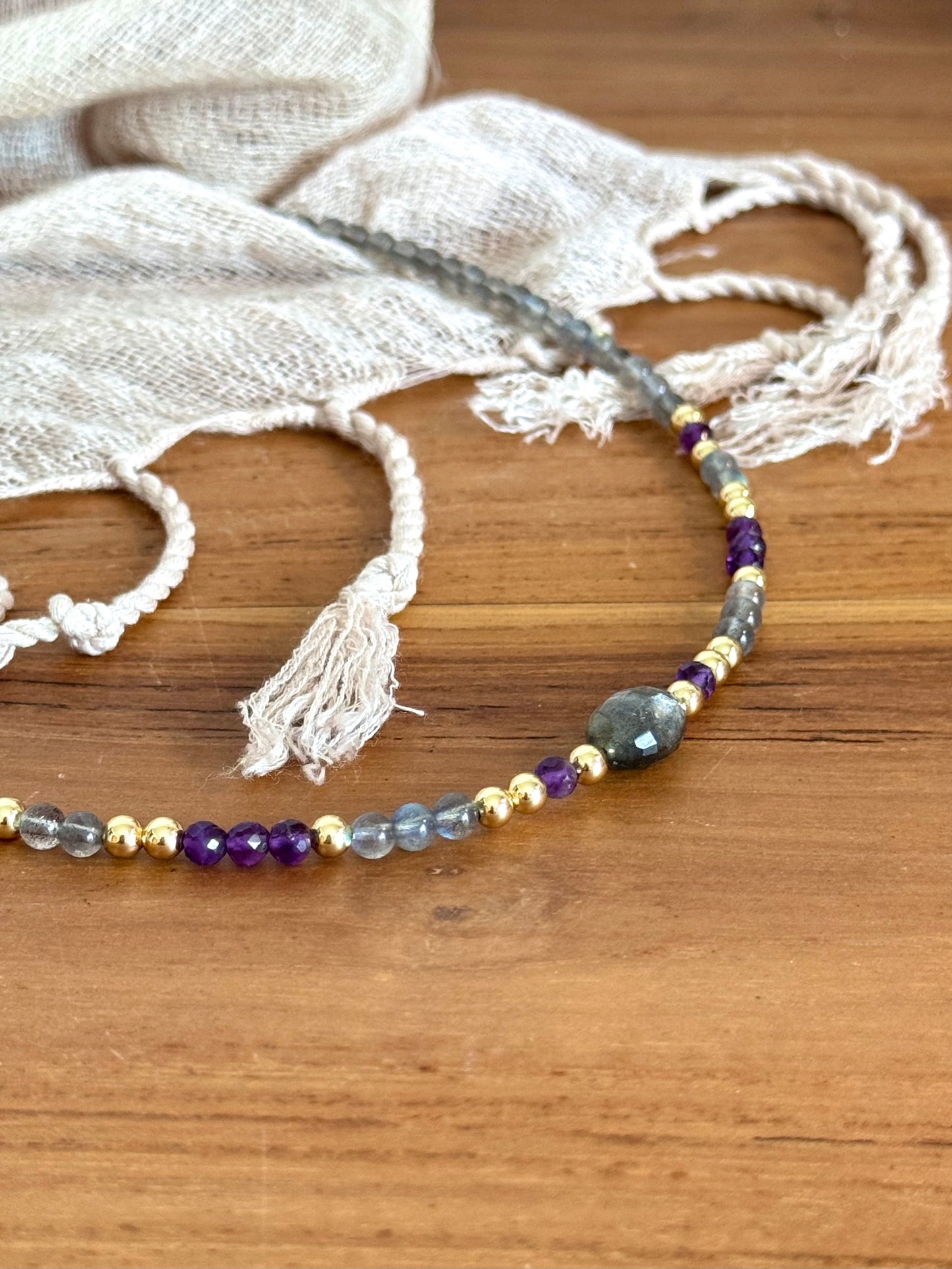 Collier personnalisé en pierres naturelles