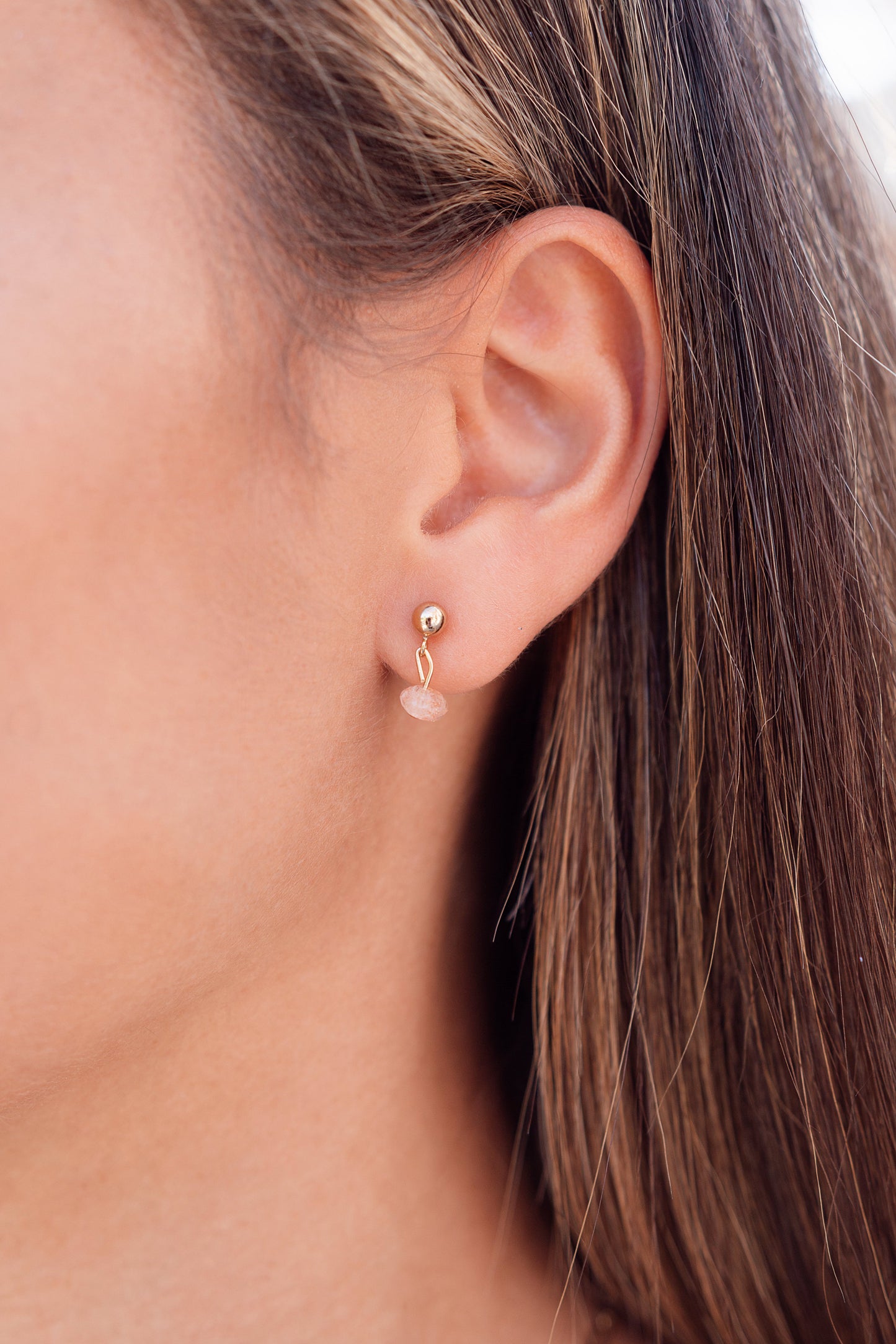 Boucles d'oreilles Suyra - Pierre de soleil
