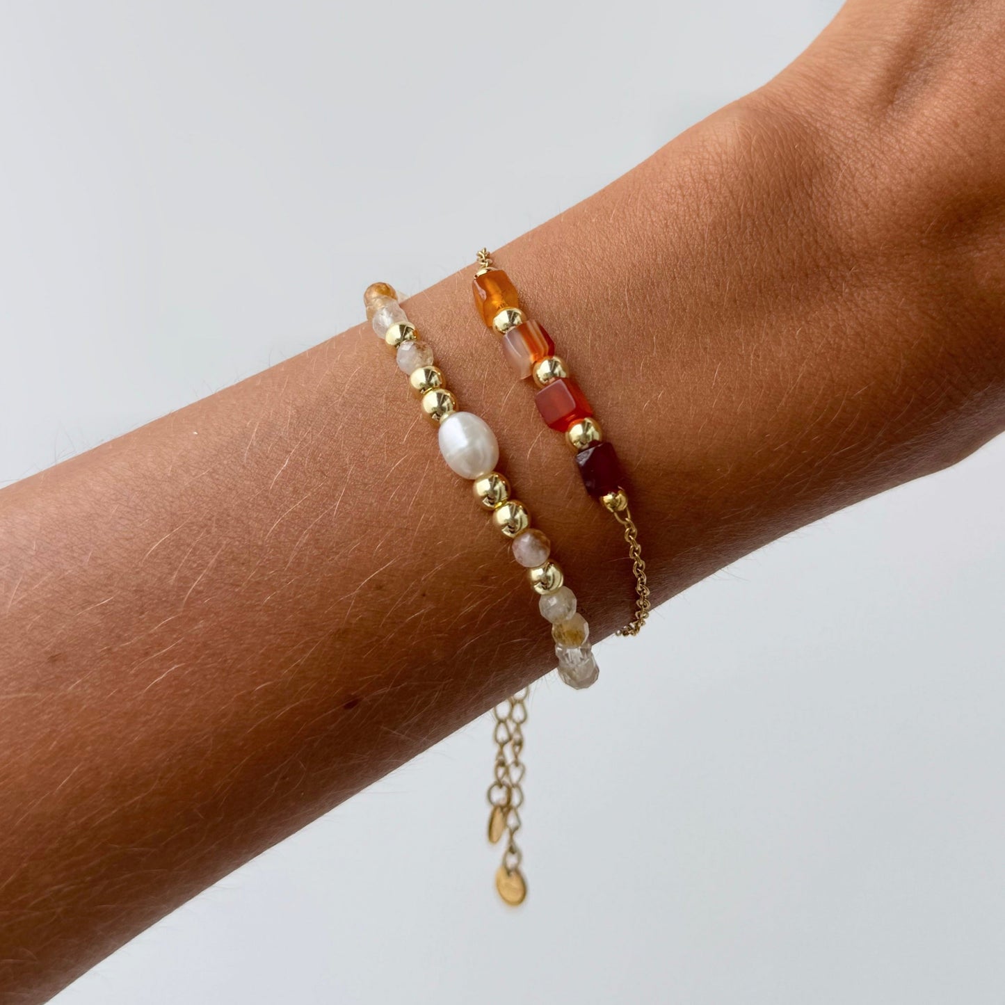 Bracelet ABONDANCE - Citrine et perles d'eau douce