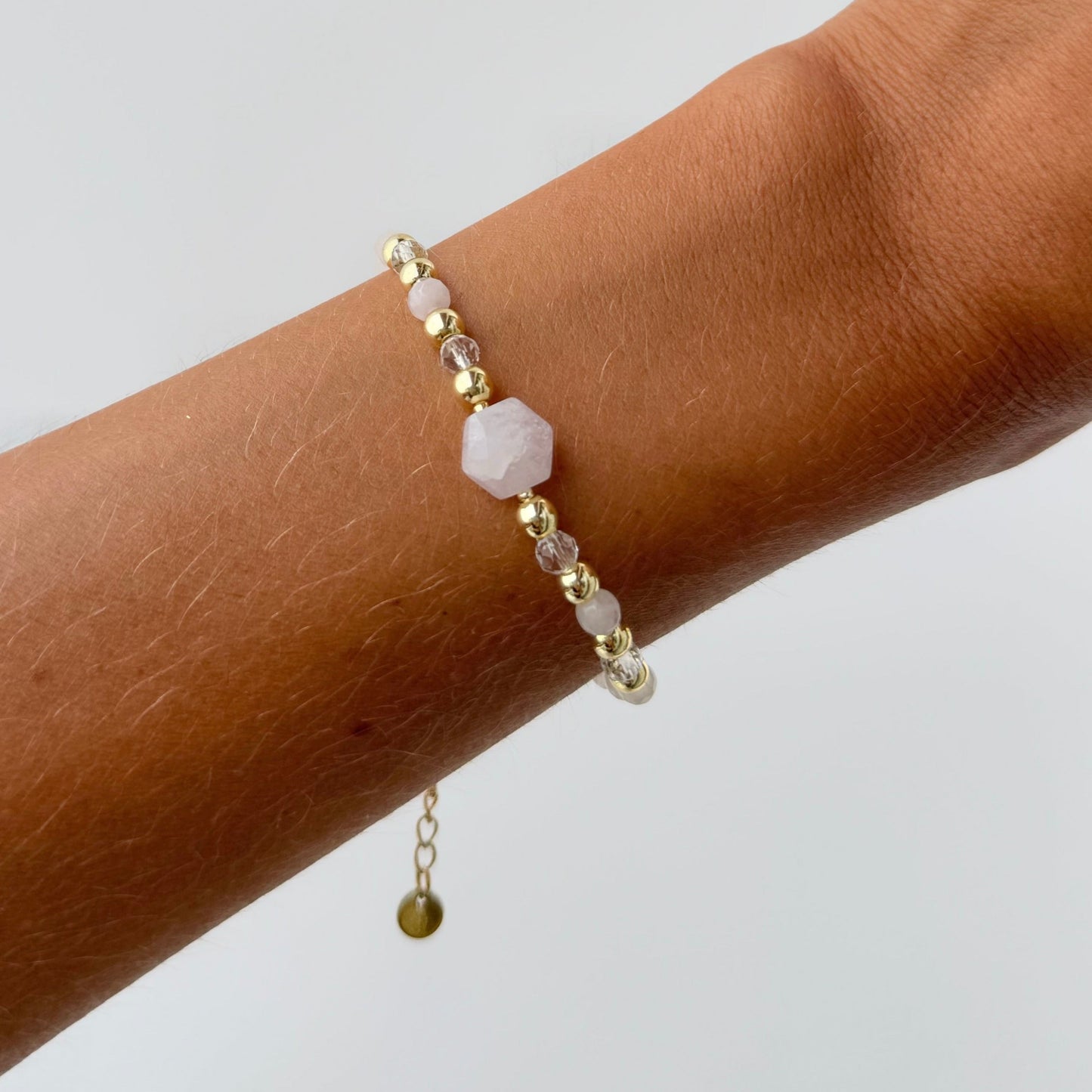 Bracelet SELF LOVE - Quartz rose et Kunzite