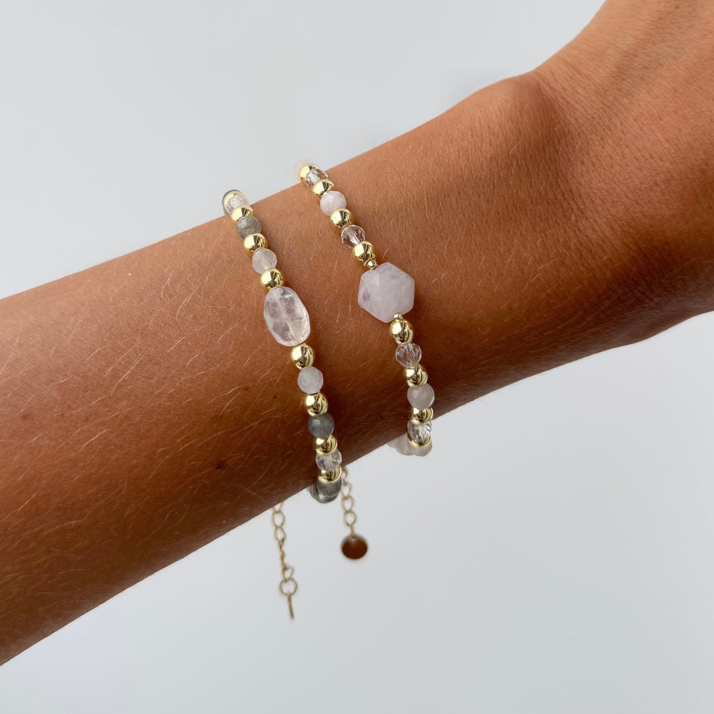 Bracelet SELF LOVE - Quartz rose et Kunzite