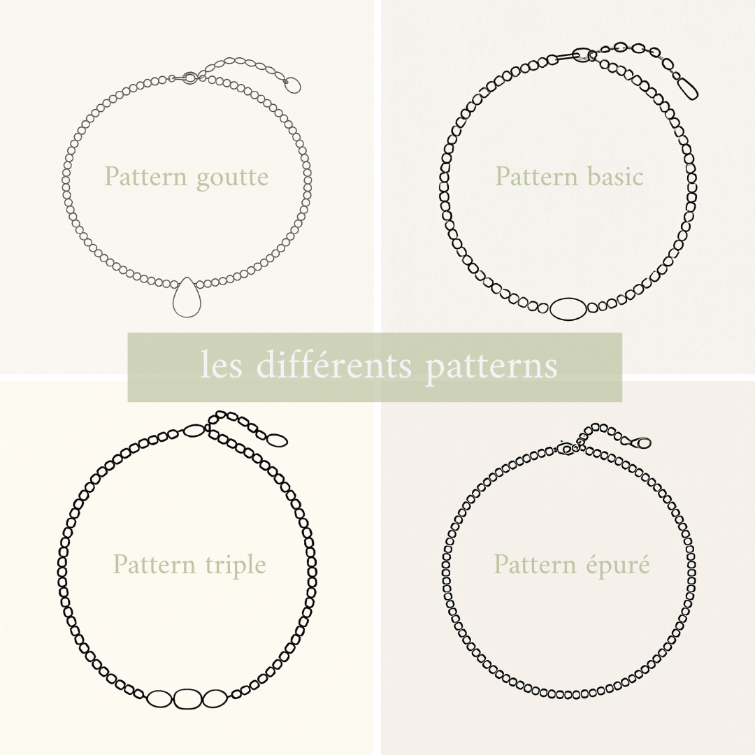 Collier personnalisé en pierres naturelles