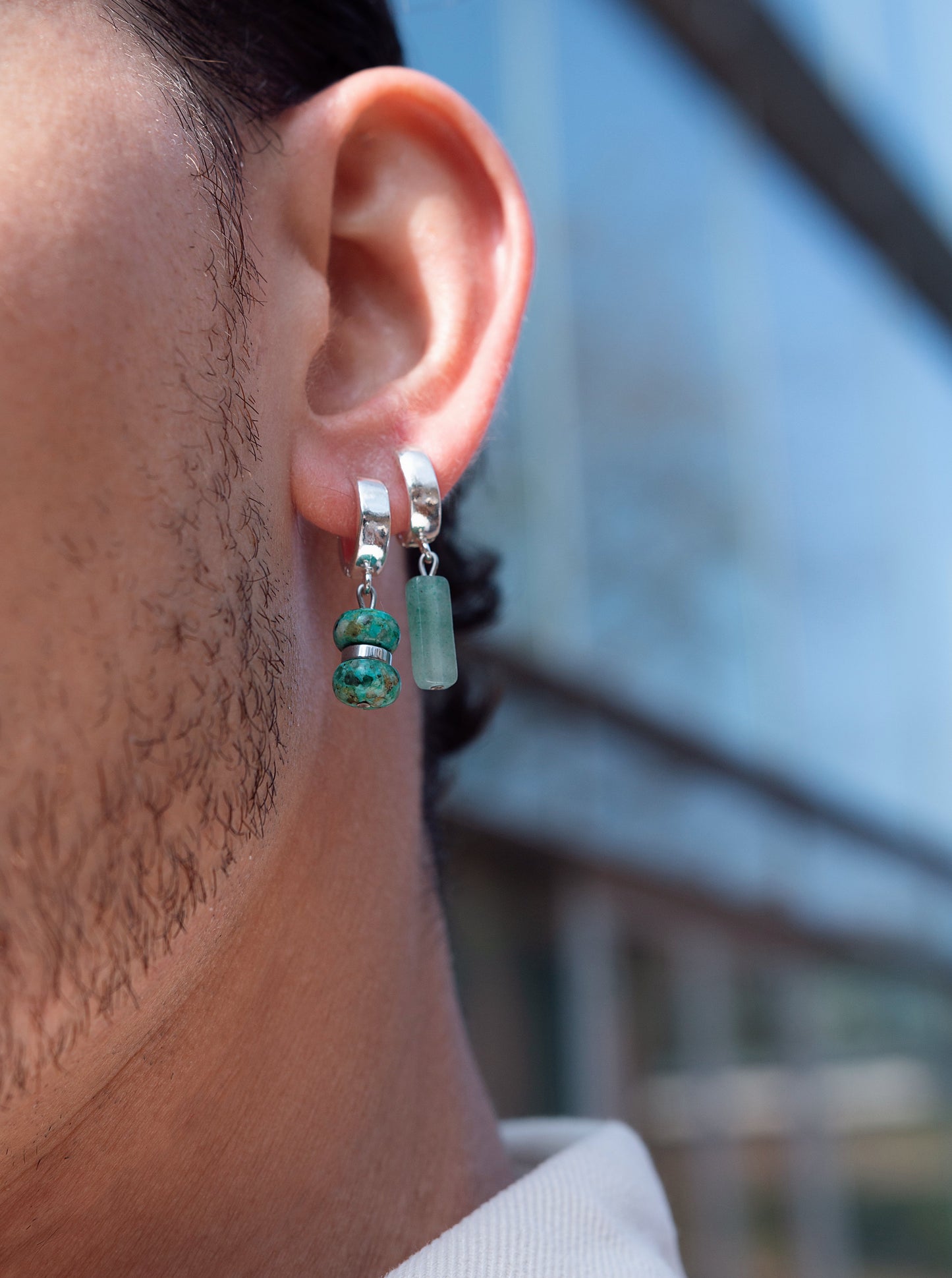 Boucle d'oreilles Titan - Jaspe impérial