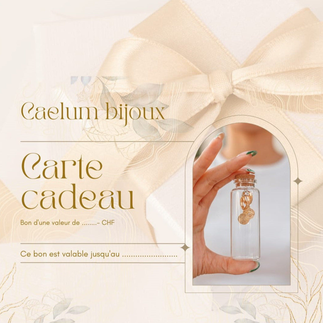 Carte cadeau Caelum bijoux