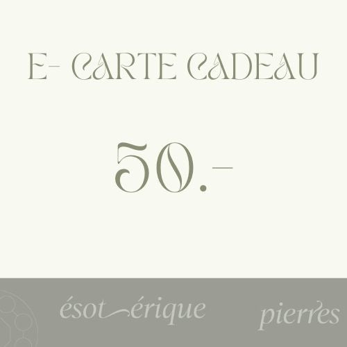 E-carte cadeau