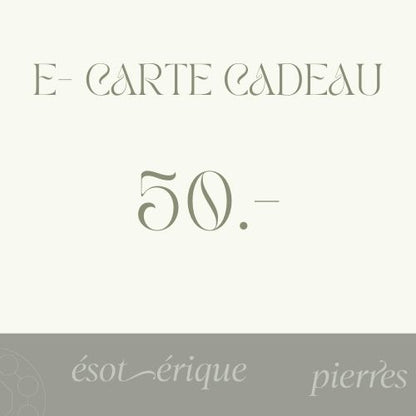 E-carte cadeau