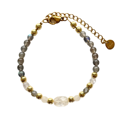 Bracelet INTUITION - Labradorite et Pierre de lune