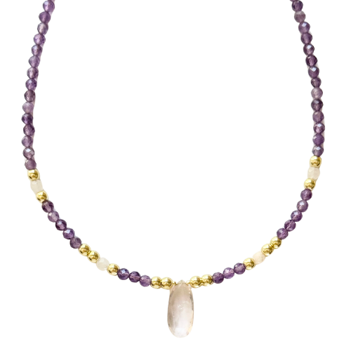 APAISEMENT - Améthyste et Quartz rose