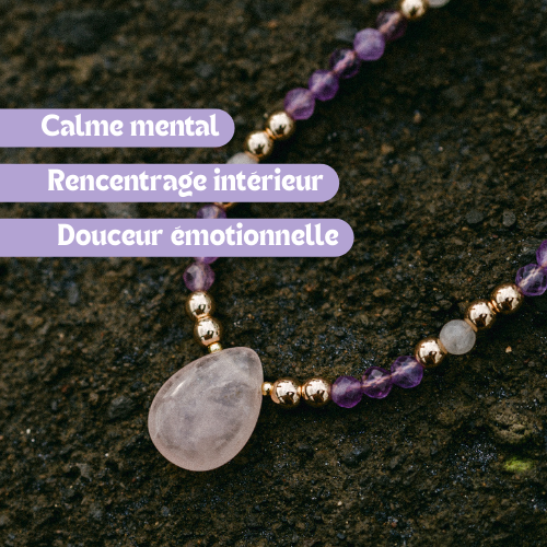 APAISEMENT - Améthyste et Quartz rose