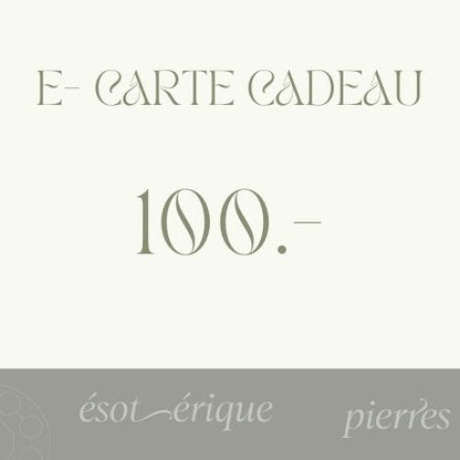 E-carte cadeau