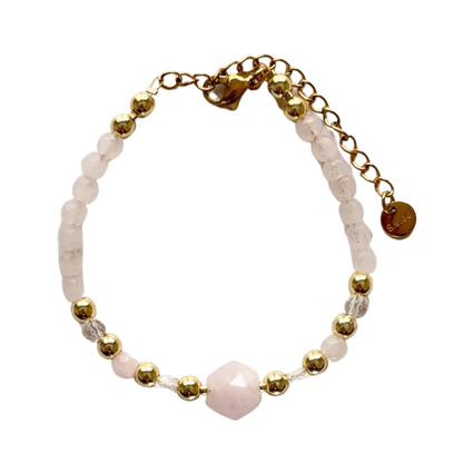 Bracelet SELF LOVE - Quartz rose et Kunzite