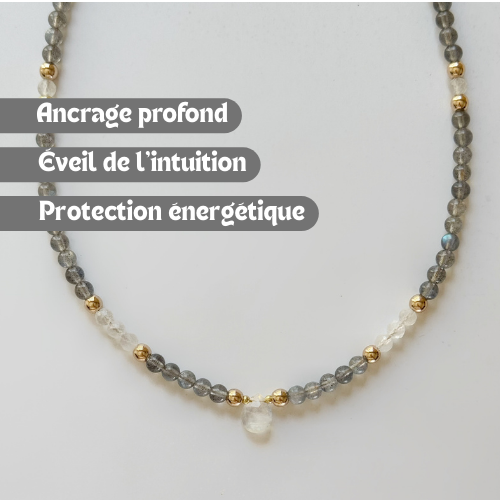 INTUITION - Labradorite et Pierre de lune