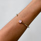 Bracelet Jonc Shakti - Bijou ajustable en quartz rose
