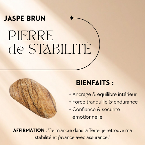Collier Terra - Jaspe brun