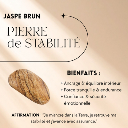 Collier Terra - Jaspe brun