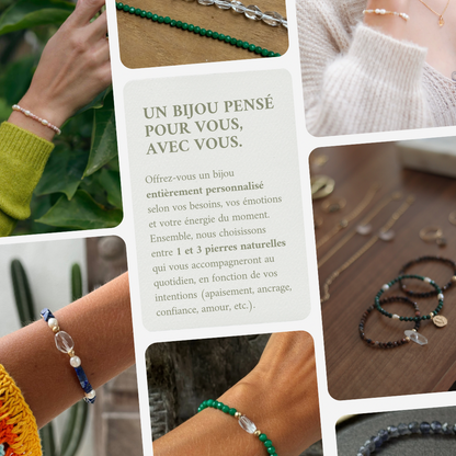 Bracelet personnalisé en pierres naturelles