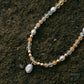 ABONDANCE - Citrine et perles d'eau douce