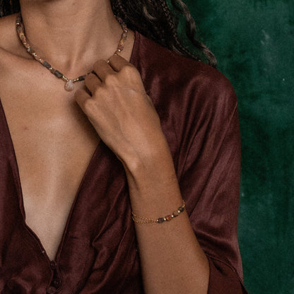 Bracelet Terra - Jaspe brun