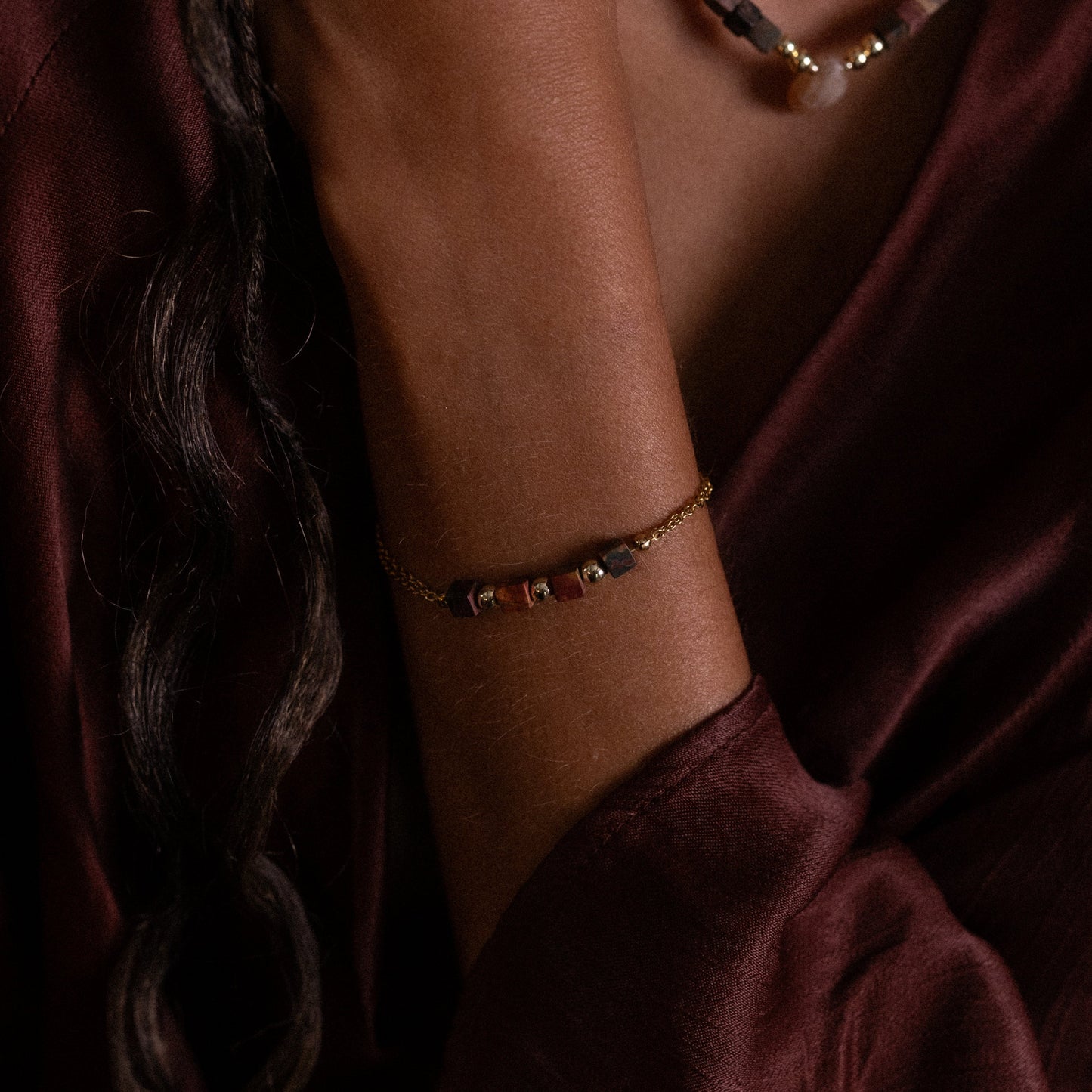 Bracelet Terra - Jaspe brun