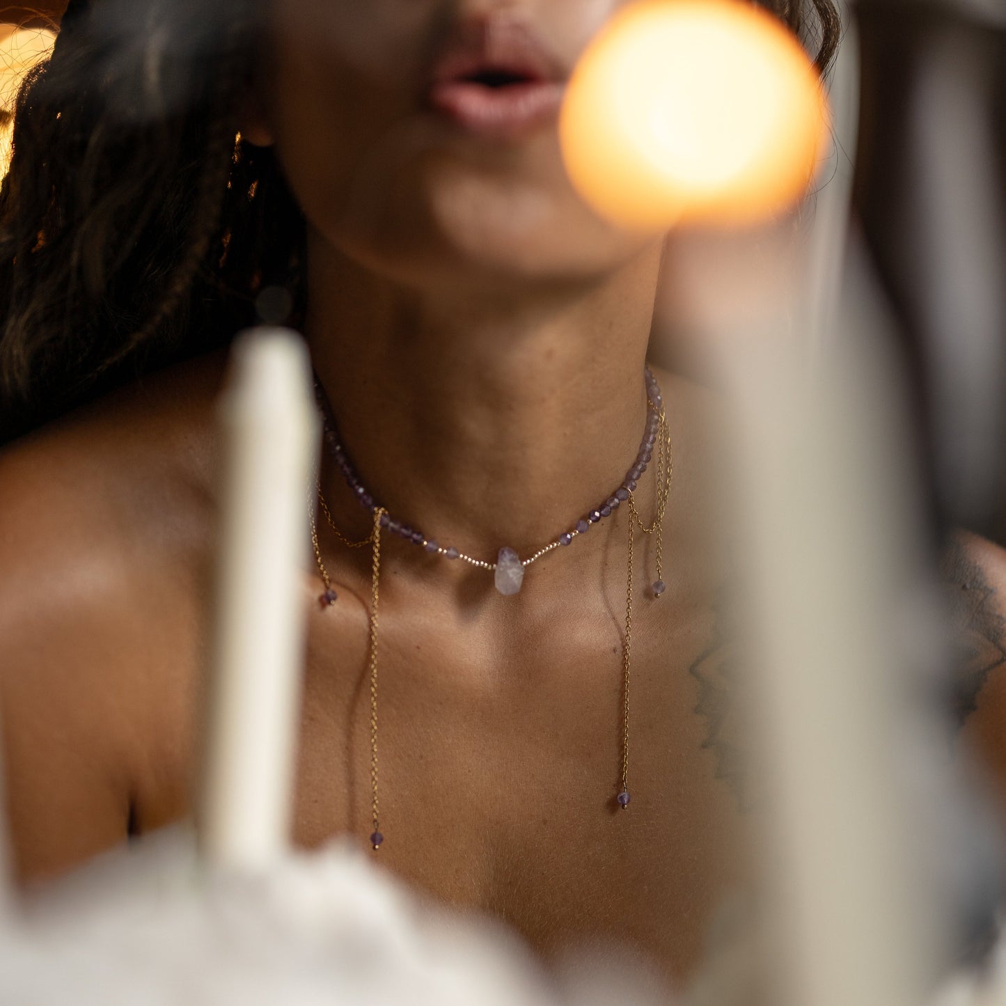 Collier Aura- Améthyste