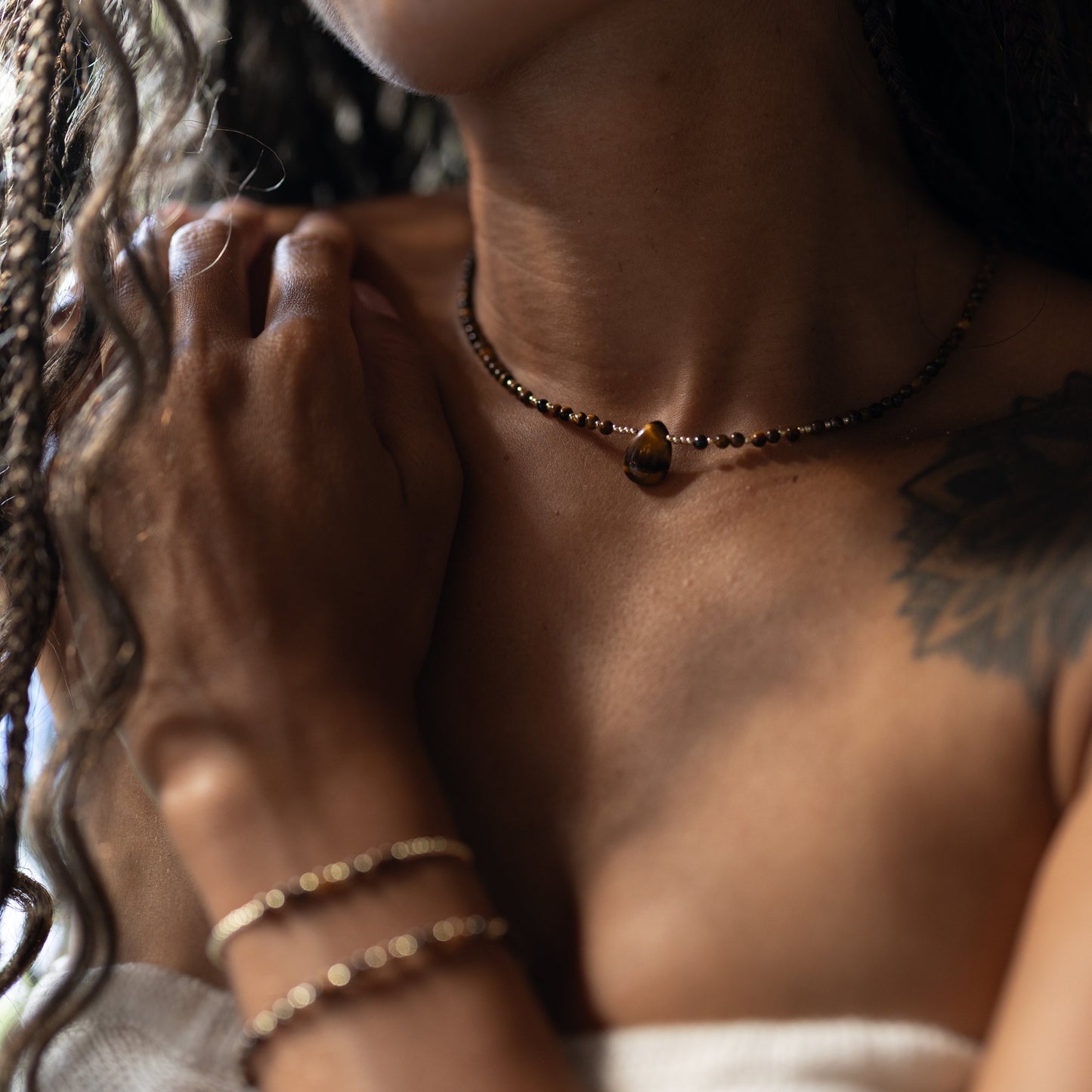 Collier Valora- Oeil de tigre