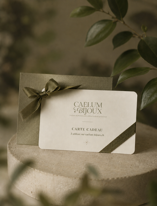 Carte Cadeau Caelum Bijoux ✦ Offrir une intention