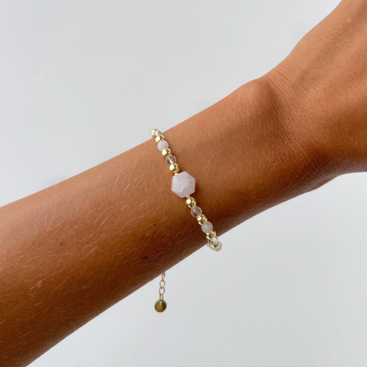 Bracelet SELF LOVE - Quartz rose et Kunzite