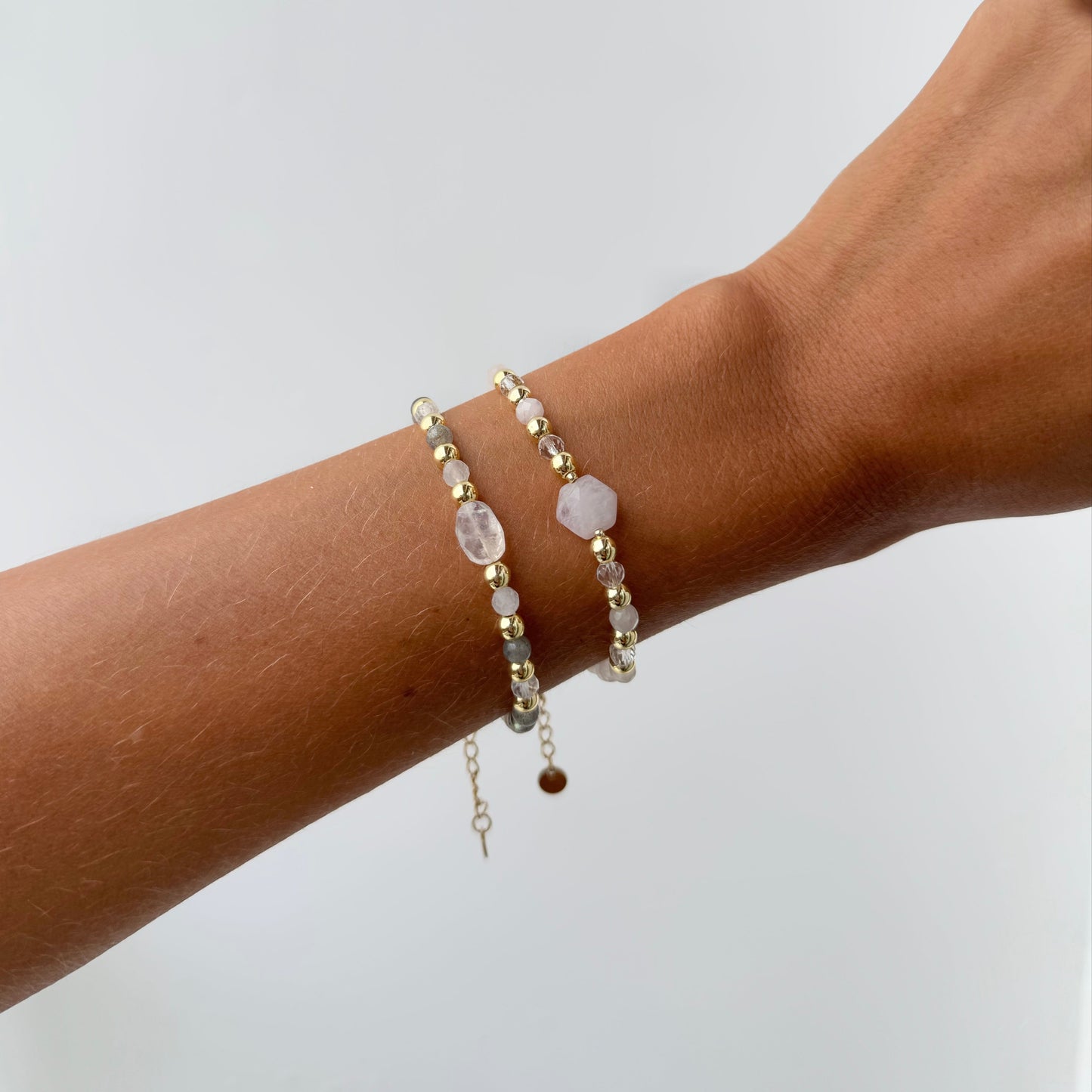 Bracelet SELF LOVE - Quartz rose et Kunzite