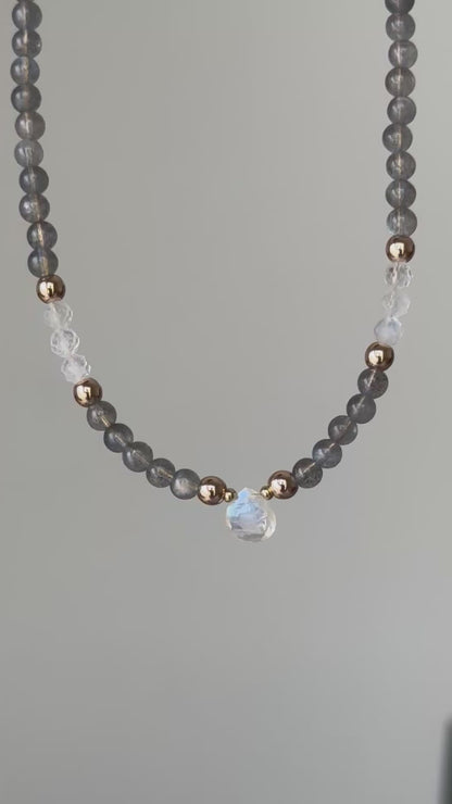 INTUITION - Labradorite et Pierre de lune