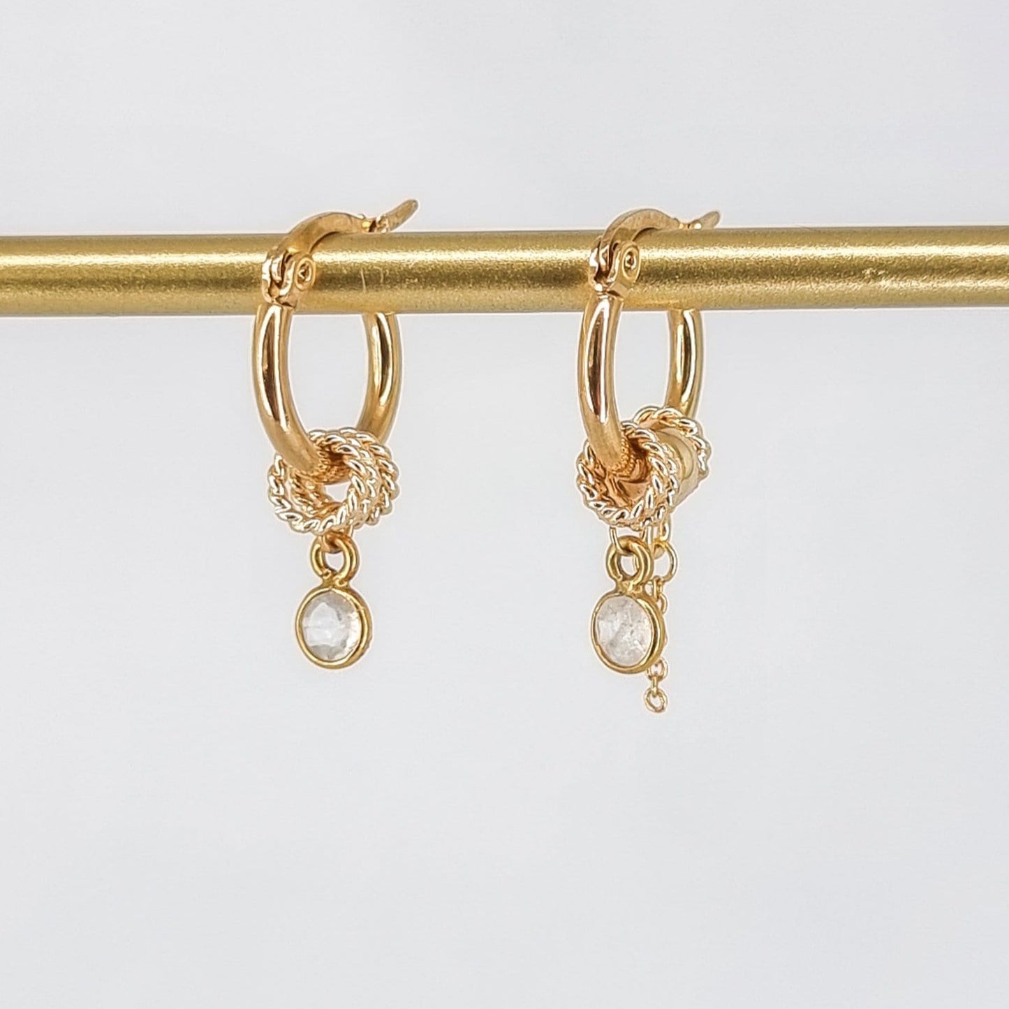Rhea mini hoop earrings